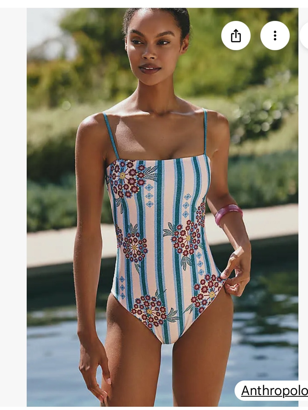 NWT Agua Bendita Kaylan Reversible One-Piece Swimsuit - Picture 4 of 5